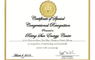 Federal- Mark De Saulnier- Certificate of appreciation of youth